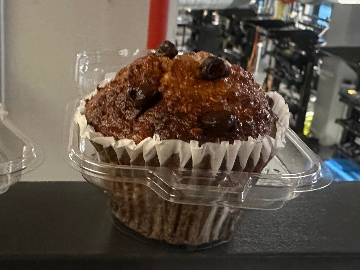 Strawberry Shortcake Protein Muffin with Chocolate Chips